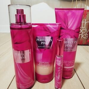Bath & Body Works Perfect In Pink Set